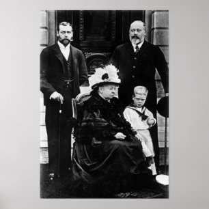 Four Generations of Victorian Royalty Poster