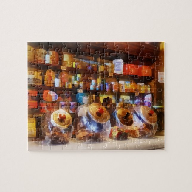 Four Glass Candy Jars Jigsaw Puzzle (Horizontal)