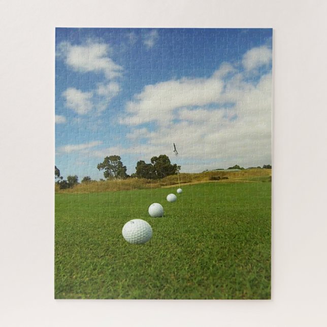 Four Golf Balls On The Green, Jigsaw Puzzle (Vertical)