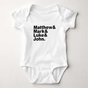 Four Gospels - Matthew & Mark & Luke & John Bible Baby Bodysuit