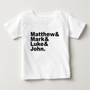 Four Gospels - Matthew & Mark & Luke & John Bible Baby T-Shirt