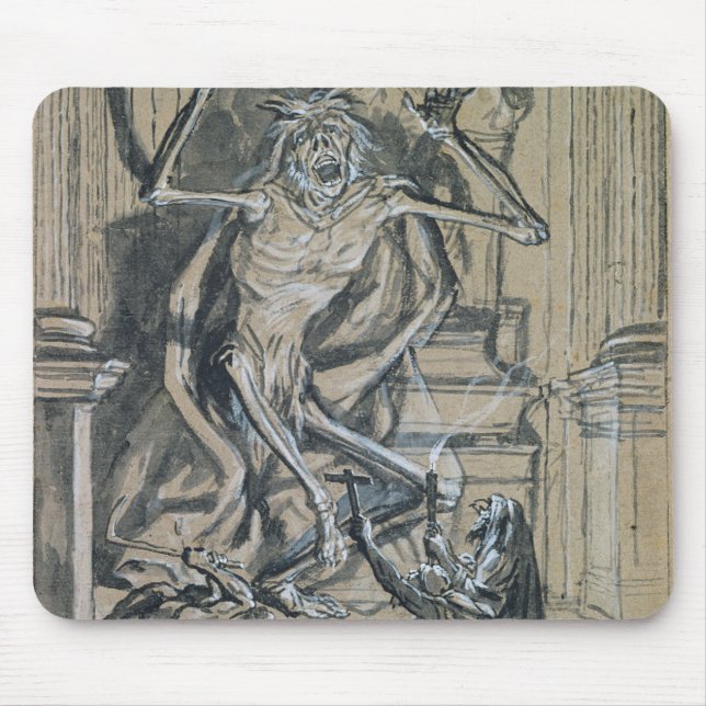 Four Grave Robbers awaken a Ghost Mouse Mat (Front)
