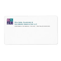 Four Grid Monogram Avery Shipping Label