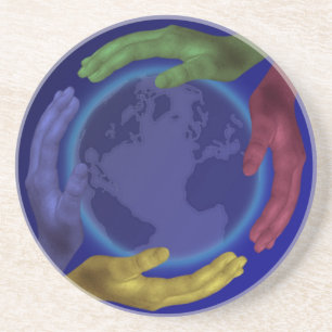 Four Hands on Earth Coaster