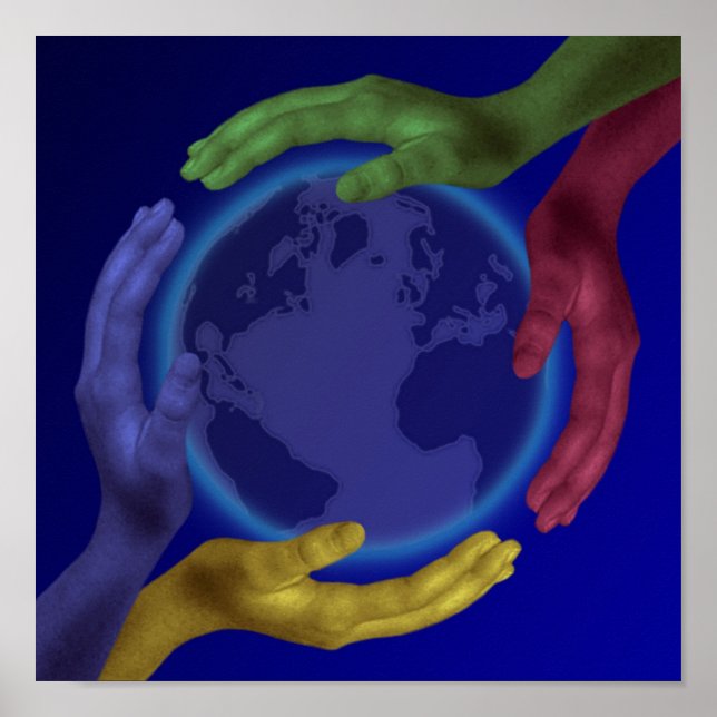 Four Hands on Earth Poster (Front)