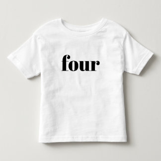 Four - Happy Birthday Shirt for Kids