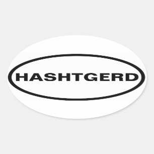 FOUR Hashtgerd Oval Sticker