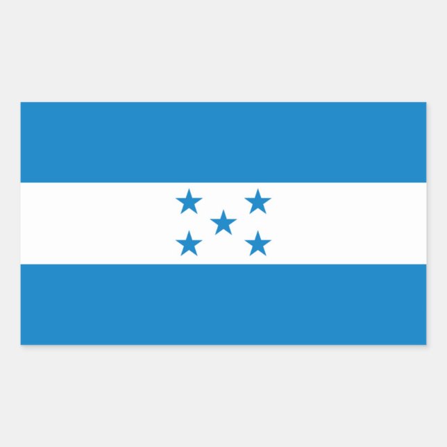 FOUR Honduras National Flag Rectangular Sticker (Front)