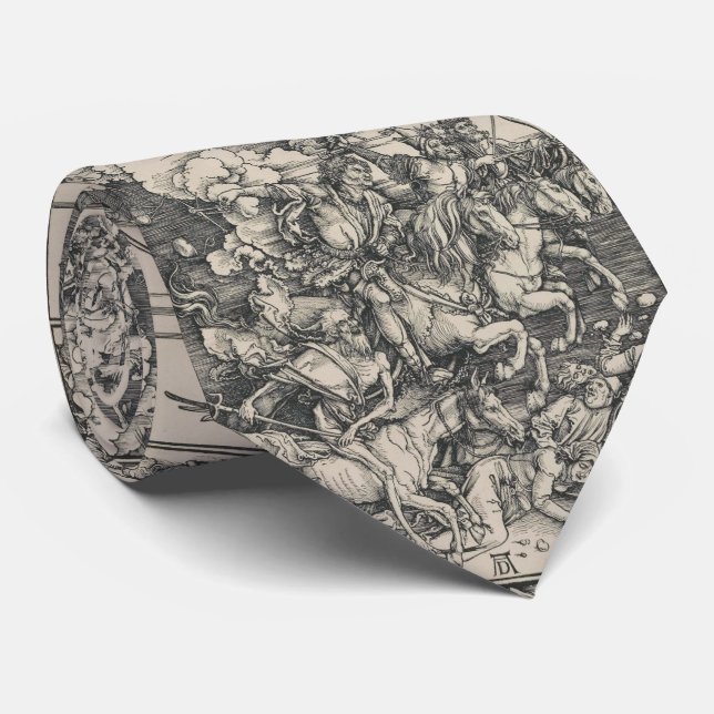 Four Horsemen of the Apocalypse by Durer Tie (Rolled)
