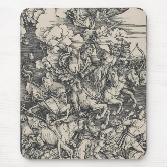 Four Horsemen of the Apocalypse Durer Mouse Mat (Front)