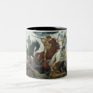 Four Horsemen of the Apocalypse Two-Tone Coffee Mug