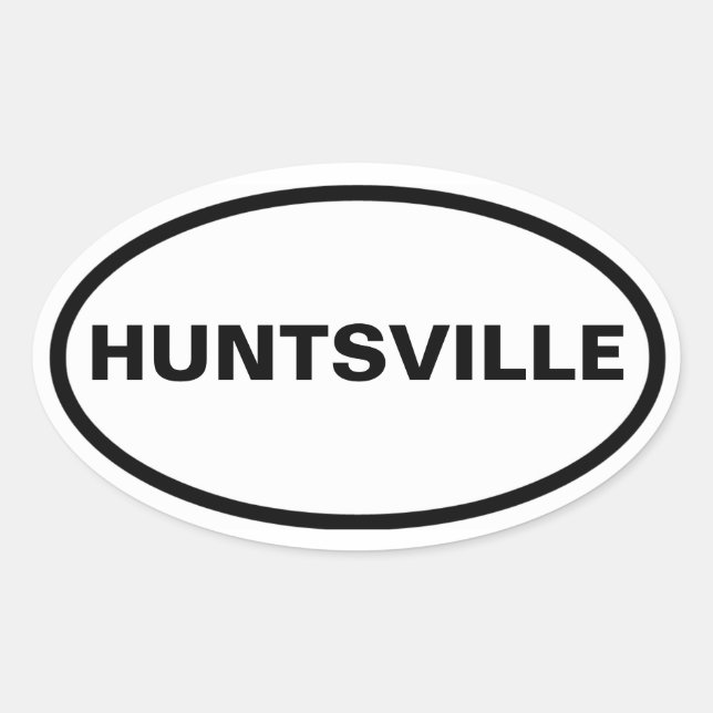 FOUR Huntsville Oval Sticker (Front)