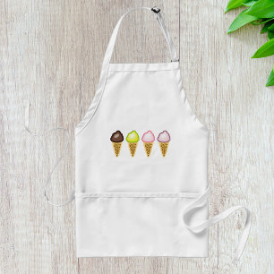 Four Ice Creams Standard Apron
