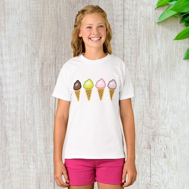 Four Ice Creams T-Shirt (Creator Uploaded)