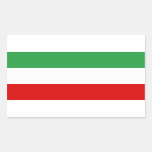 FOUR Iran Tricolor Flag Rectangular Sticker