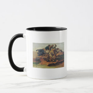 Four Jockeys Galloping Mug
