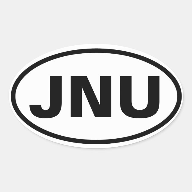 FOUR Juneau, Alaska "JNU" Oval Sticker (Front)