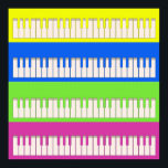 Four Keyboards Pop Art Poster<br><div class="desc">Pop art was big back in the 60's and 70's.  This Pop Art Keyboard design consists of four organ/piano keyboards in respect of the art form. 
 
 Click on any of the poster icons below to view that poster in larger format.</div>