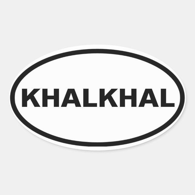 FOUR Khalkhal Oval Sticker (Front)