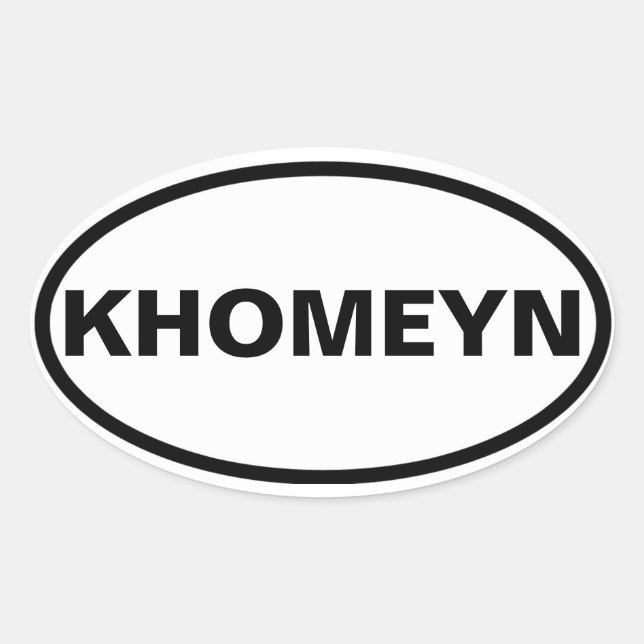 FOUR Khomeyn Oval Sticker (Front)