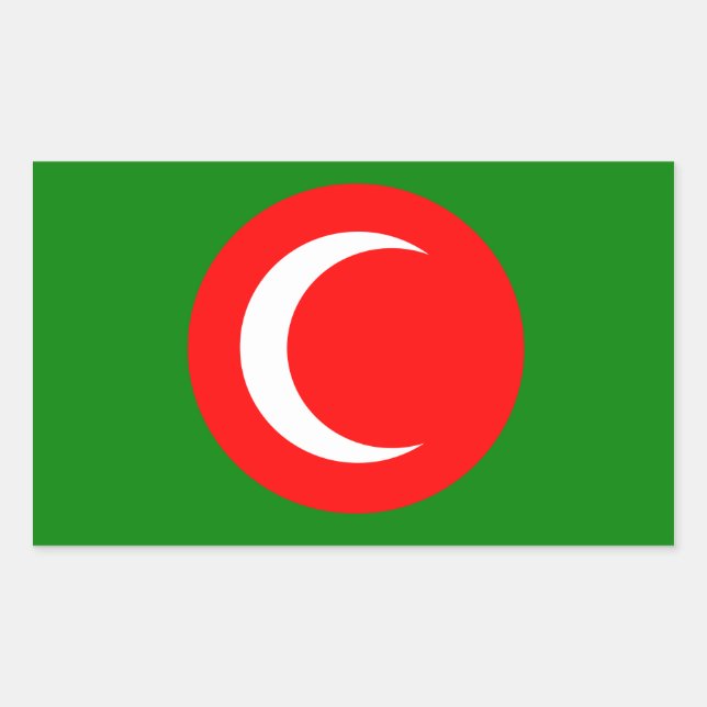 FOUR Kingdom of Kurdistan Flag (1922-1924, 1925) Rectangular Sticker (Front)