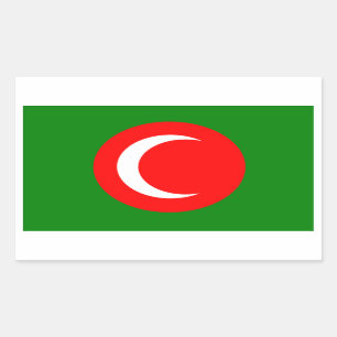 FOUR Kingdom of Kurdistan Flag (1922-1924, 1925) Rectangular Sticker