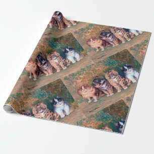 Four Kittens, Louis Wain Wrapping Paper