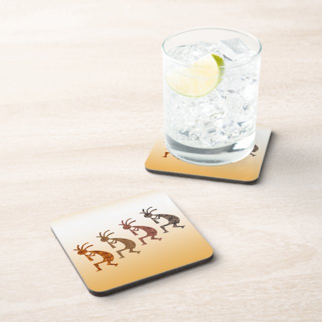 Four Kokopelli Coaster (Right Side)