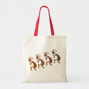 Four Kokopelli Tote Bag