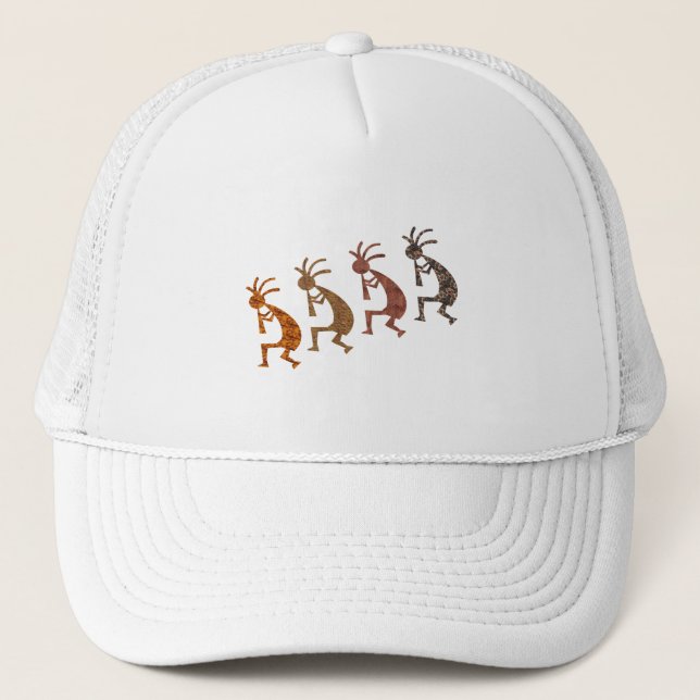 Four Kokopelli Trucker Hat (Front)