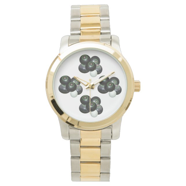 Four Lawn Bowls Stacks, Watch (Front)