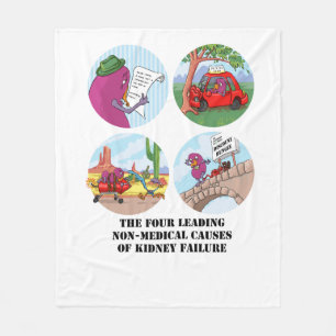Four Leading Non-Medical Causes... Fleece Blanket