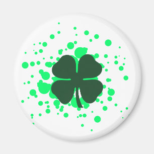 four leaf clover bubbles magnet