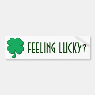 Four-Leaf-Clover Bumper Sticker