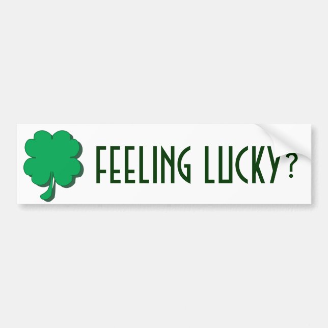 Four-Leaf-Clover Bumper Sticker (Front)