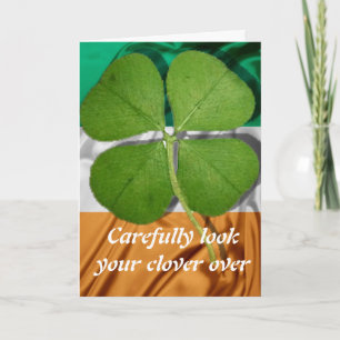 Four Leaf Clover Card