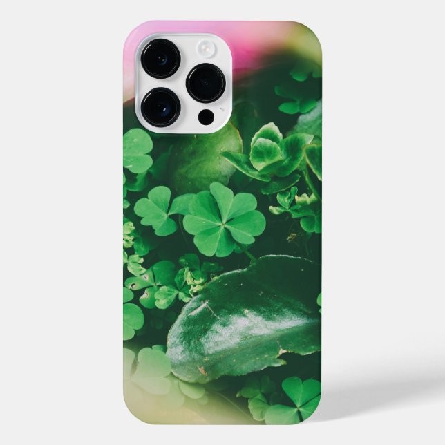 Four Leaf Clover Charm iPhone Case (Back)
