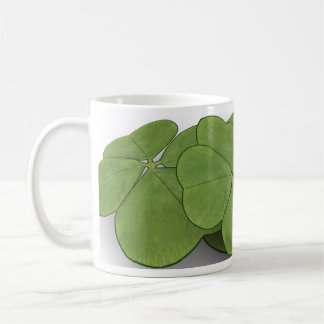 Four leaf clover coffee mug