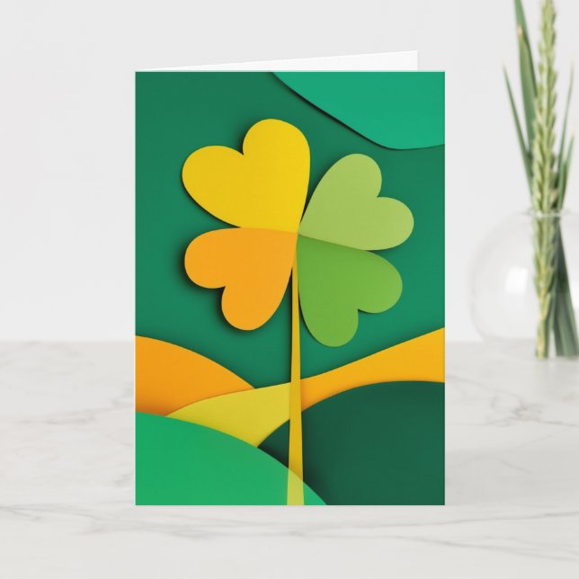 Four-Leaf Clover Dreams Card (Front)