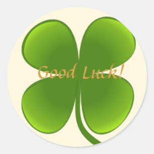 Four-Leaf Clover Good Luck - Sticker