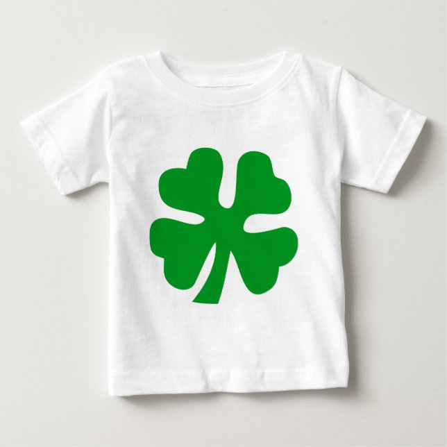 Four Leaf Clover - Grass Green Baby T-Shirt (Front)