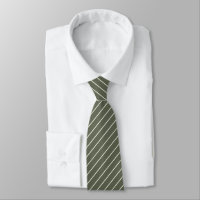 Four Leaf Clover Green with Ivory White Pinstripes