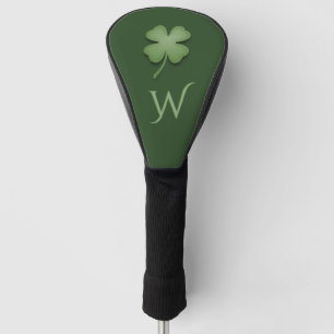 Four Leaf Clover Initialised Golf Head Cover