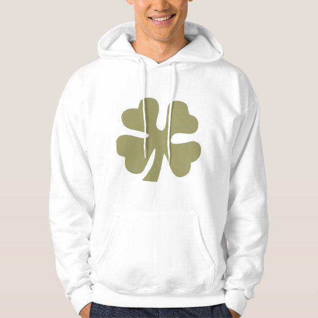 Four Leaf Clover - Khaki Hoodie (Front)