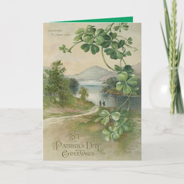 Four Leaf Clover Killarney Mountain Card (Front)