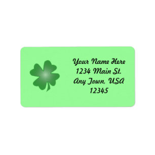 Four Leaf Clover Label