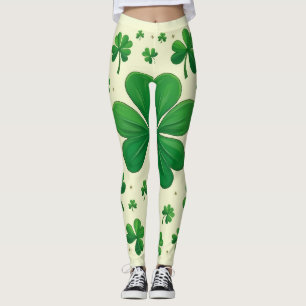 Four leaf clover leggings