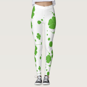 Four leaf clover leggings