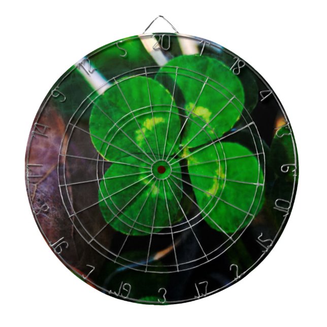Four Leaf Clover Lucky Dartboard (Front)