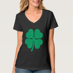 Four Leaf Clover Lucky Shamrock Irish St Patrick's T-Shirt